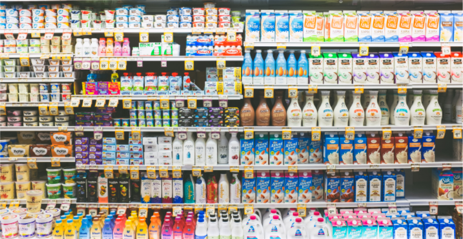 grocery shelf