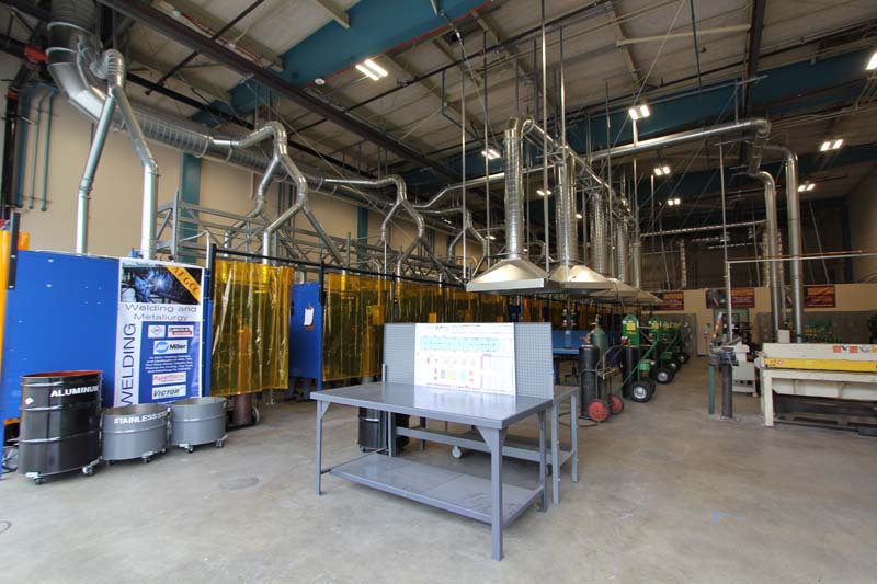 Overview Welding Facility with Shear