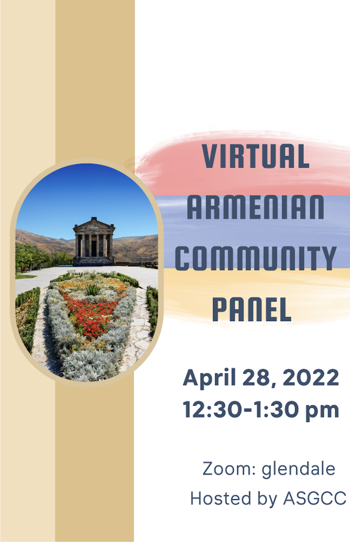Armenian Community Flyer Thursday April 28 from 12:30-1:30pm