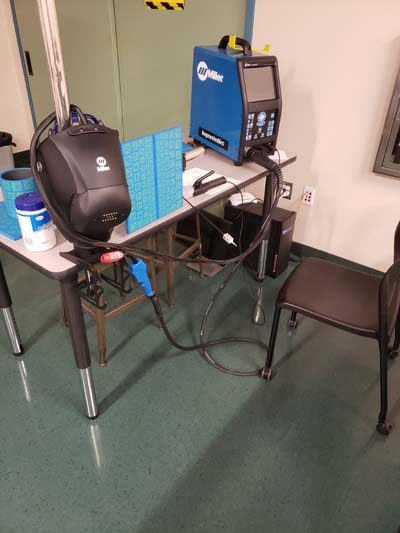 GCC Welding: Classroom virtual reality welding machine